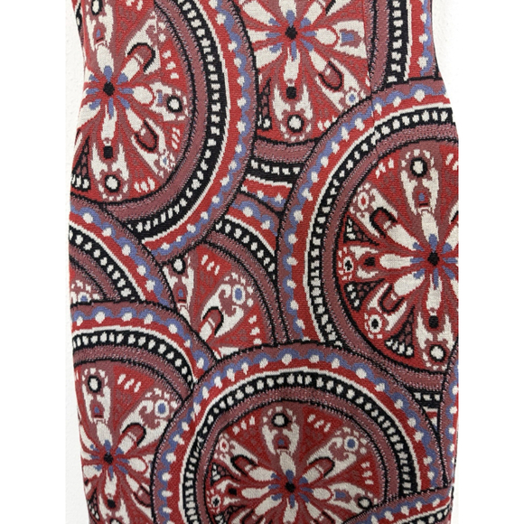 Peruvian Connection Allegra Knit Midi Dress MED Floral Pima Cotton Peru Boho - Picture 11 of 11